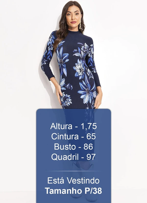 Farm - Vestido Midi Floral Tati Azul 5