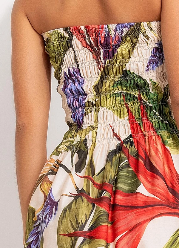 Farm - Vestido Midi Florarte Bege 6