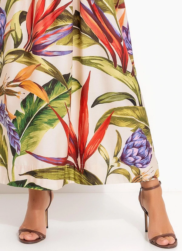 Farm - Vestido Midi Florarte Bege 7