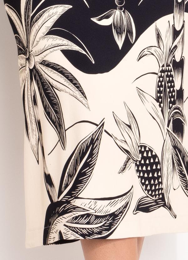 Farm - Vestido Midi Floresta Praiana Preto 13