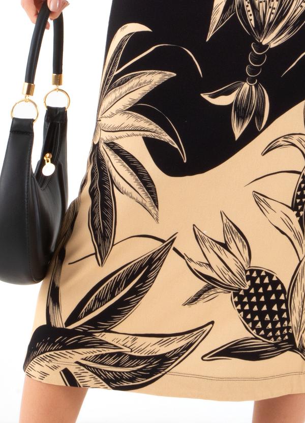 Farm - Vestido Midi Floresta Praiana Preto 6