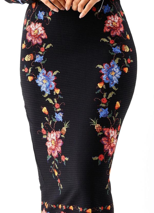 Farm - Vestido Midi Fruta Bordada 2