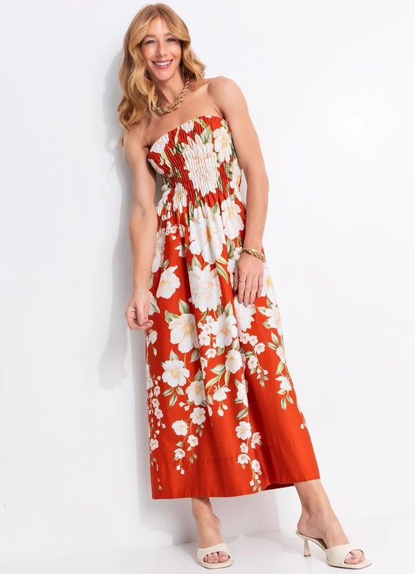 Farm - Vestido Midi Gabrielle Vermelho 3