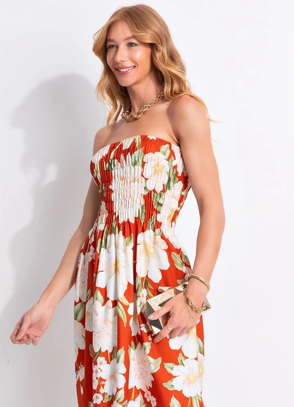 Farm - Vestido Midi Gabrielle Vermelho 5