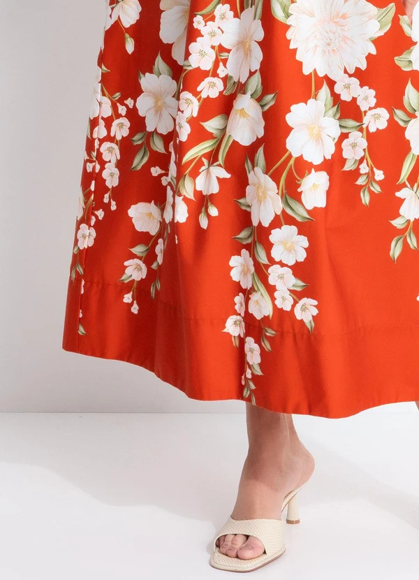 Farm - Vestido Midi Gabrielle Vermelho 8