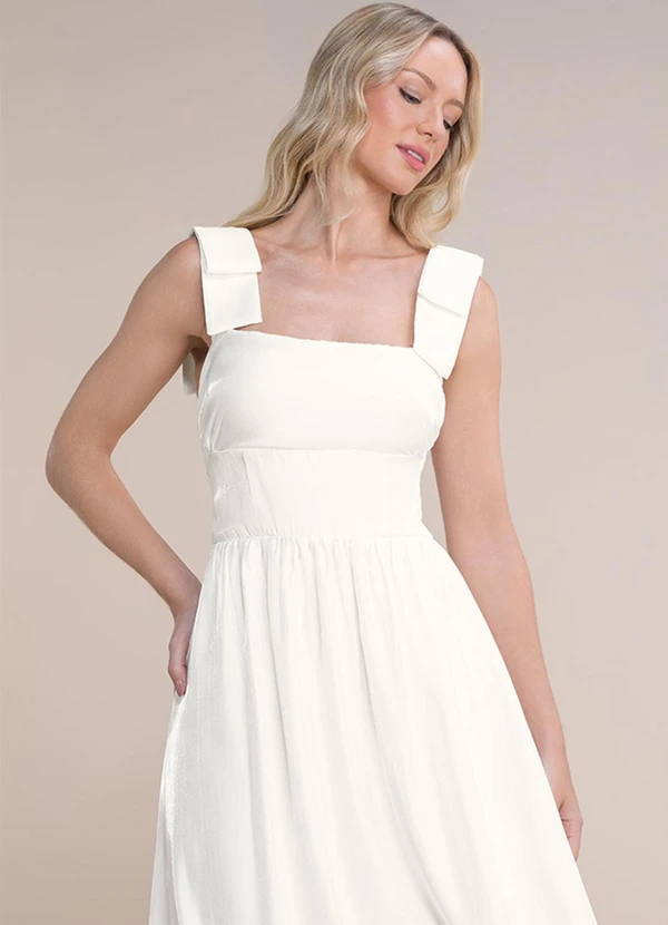 Angel - Vestido Midi Glossy Bege 3