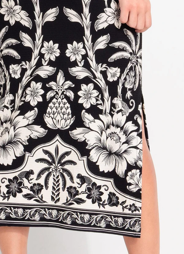 Farm - Vestido Midi Guanacaste Preto 6