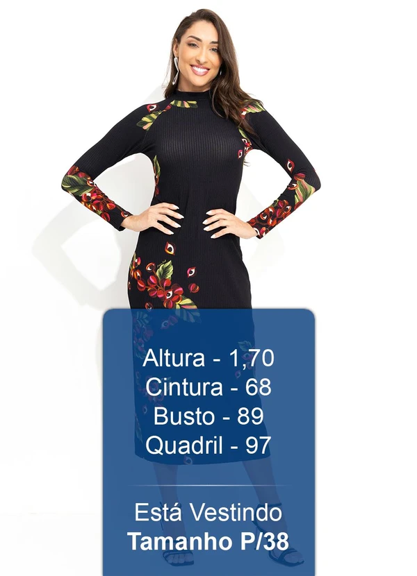 Farm - Vestido Midi Guará Preto 5