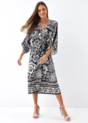 Farm - Vestido Midi Jardim Romance - FARM