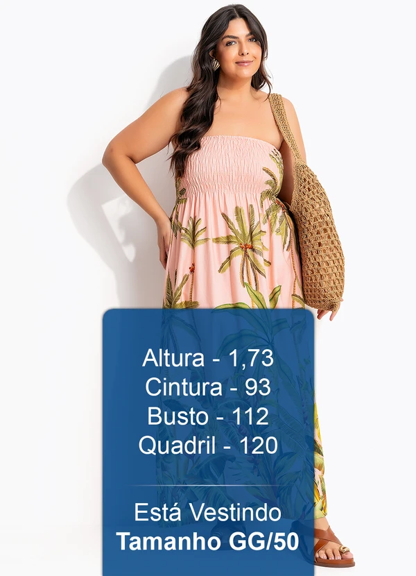 Farm - Vestido Midi Jeri Rosa 9