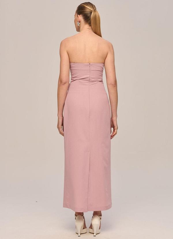 Carlota Costa - Vestido Midi Justo sem Alças Roxo 2