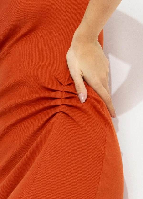 You Premium - Vestido Midi Laranja 4