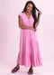 Angel - Vestido Midi Lavado Laranja - variação: Rosa