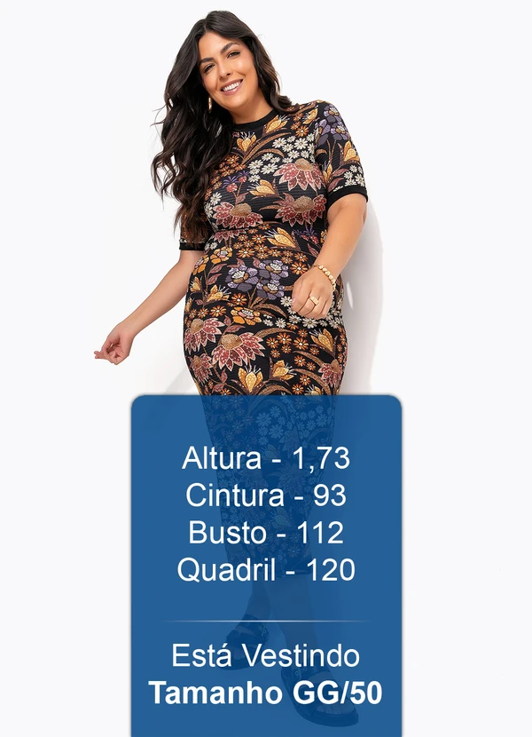 Farm - Vestido Midi Lili Preto 10