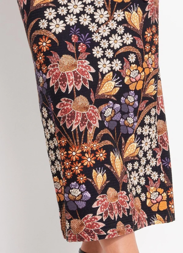 Farm - Vestido Midi Lili Preto 6