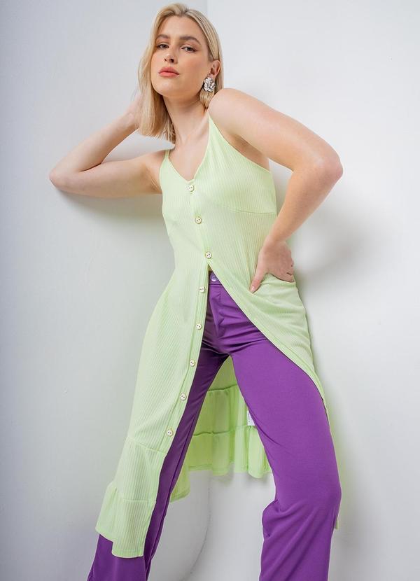 Misiss - Vestido Midi Lime Verde