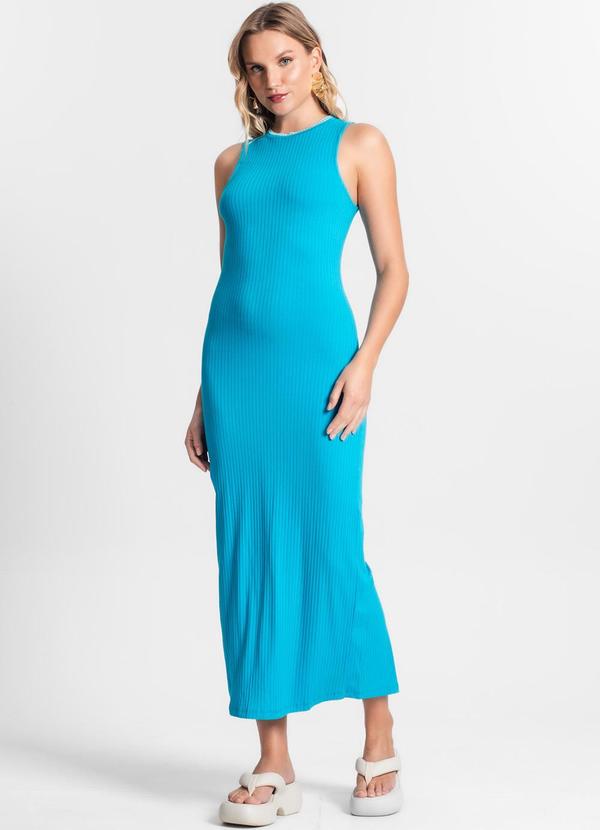 Endless - Vestido Midi Longo Feminino Azul