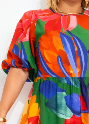 Farm - Vestido Midi Luiza Verde - FARM