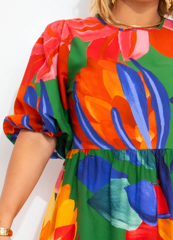 Farm - Vestido Midi Luiza Verde 5