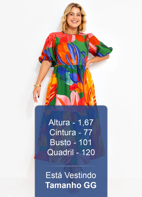 Farm - Vestido Midi Luiza Verde 15