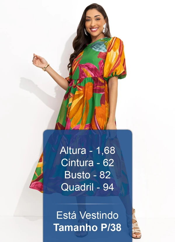 Farm - Vestido Midi Luiza Verde 10