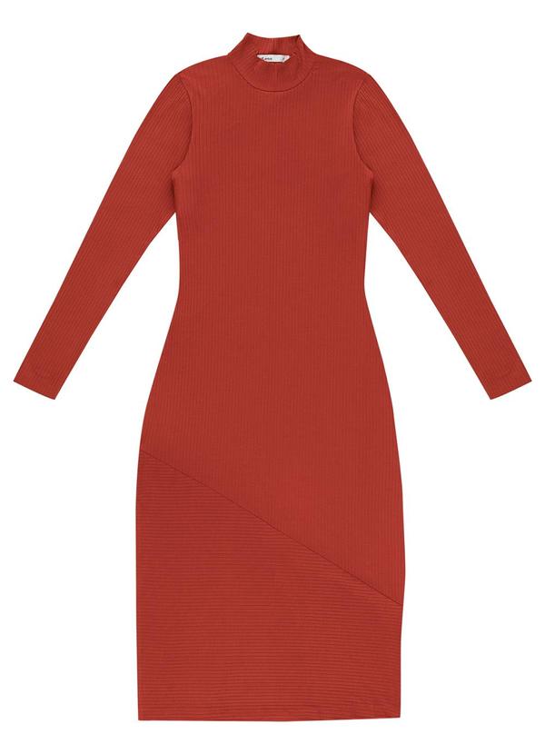 Endless - Vestido Midi Manga Longa Endless Vermelho