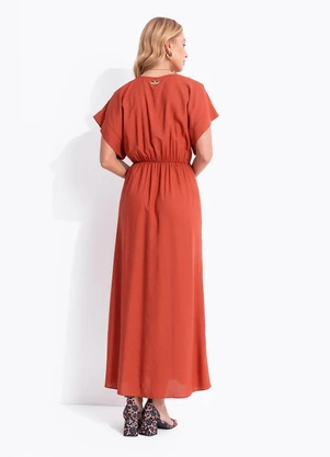 Colcci - Vestido Midi Marrom - COLCCI