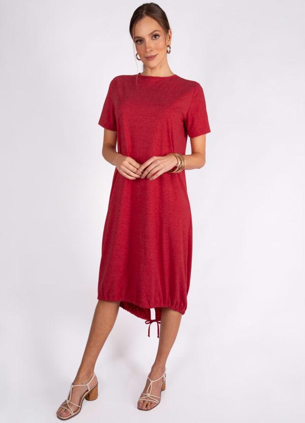 Preview - Vestido Midi Meia Malha Vermelho 3