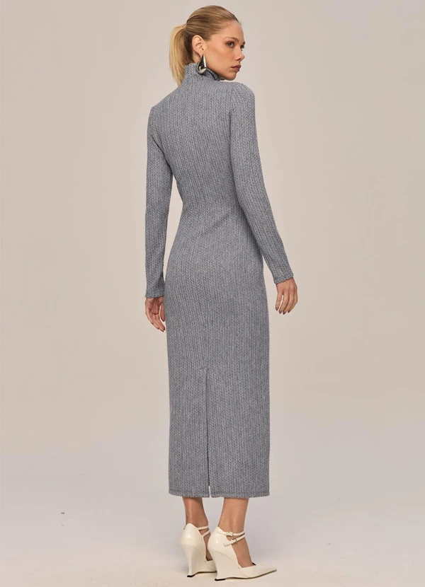 Carlota Costa - Vestido Midi Ml Cinza 2