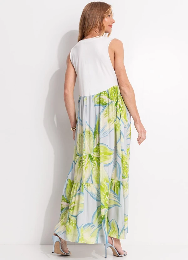 Farm - Vestido Midi Mojito Farm Rio Azul 2