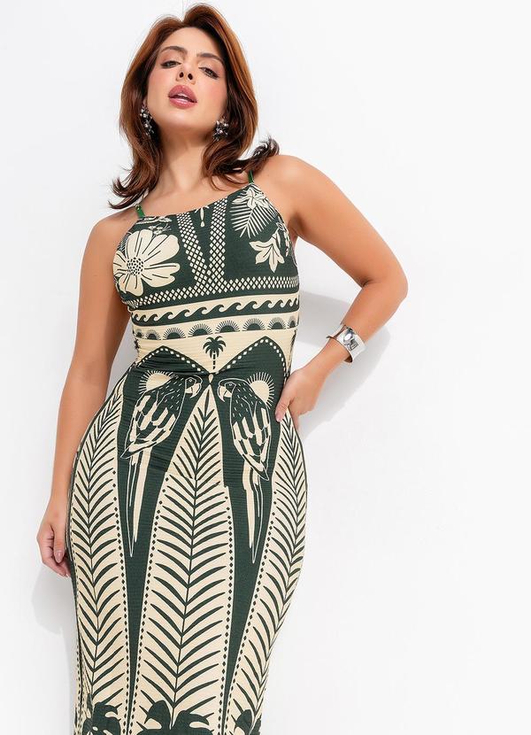 Farm - Vestido Midi Noite das Araras 15