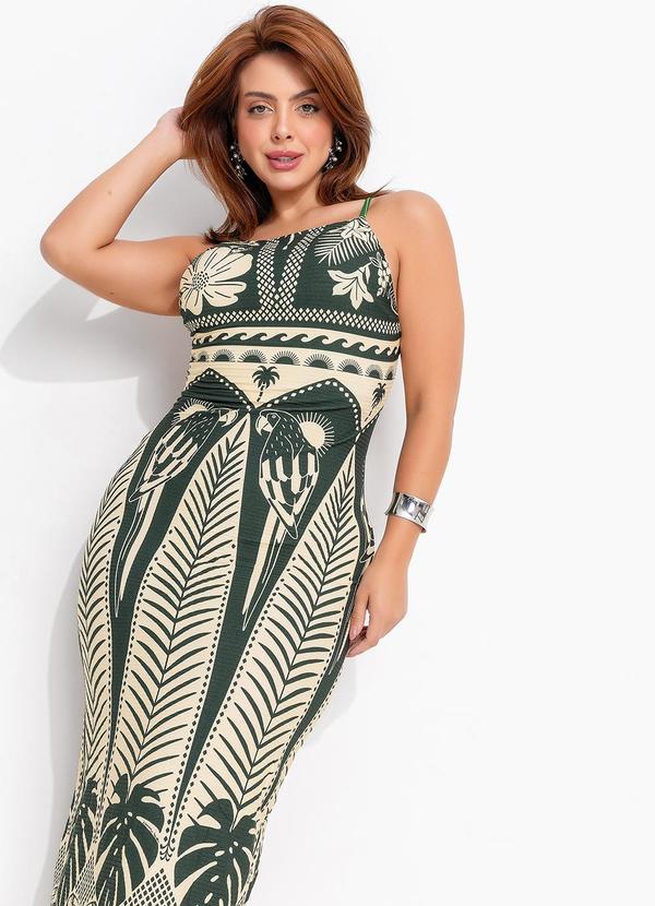 Farm - Vestido Midi Noite das Araras 16