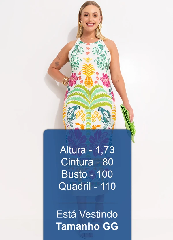 Farm - Vestido Midi Oasis de Verão Off White 12