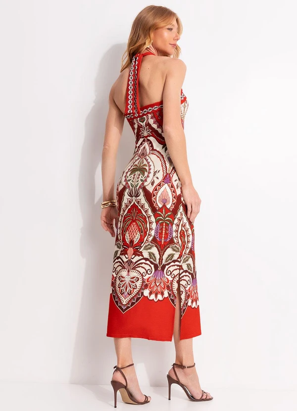 Farm - Vestido Midi Odara Vermelho 2