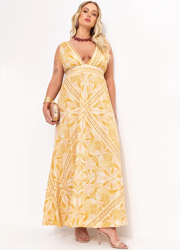 Farm - Vestido Midi Off White 11