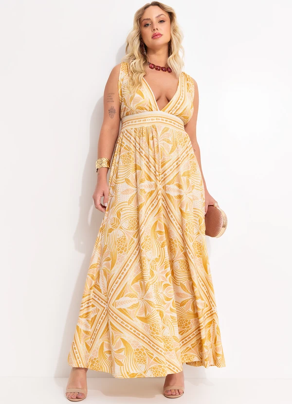 Farm - Vestido Midi Off White 12