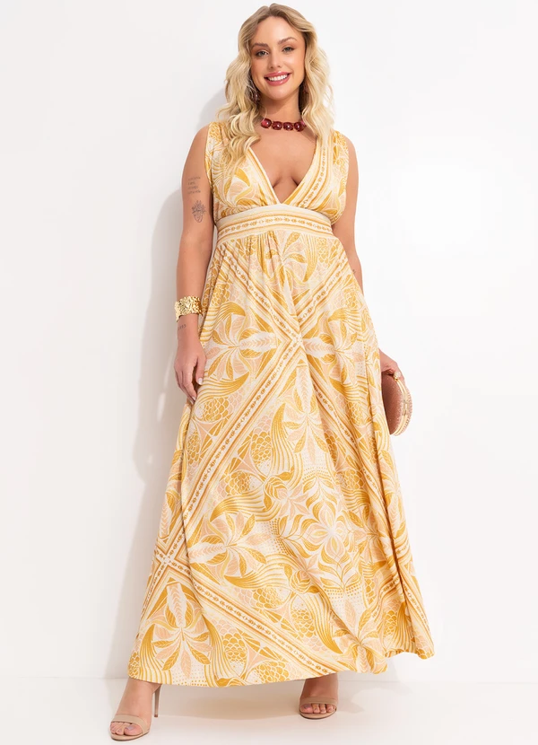 Farm - Vestido Midi Off White 9