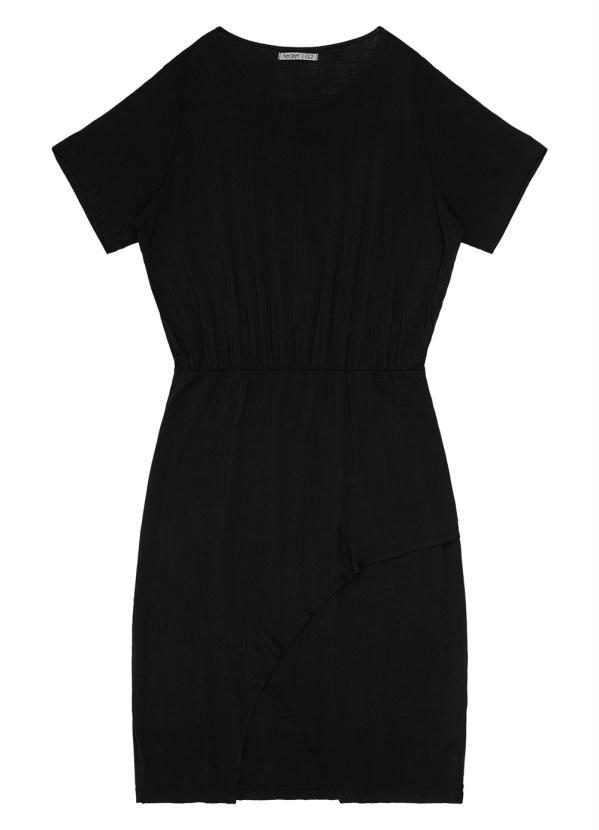 Secret Glam - Vestido Midi Plus Size Preto 4