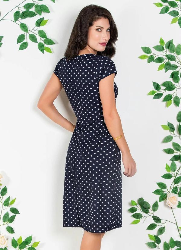 Rosalie - Vestido Midi Poá Manga Curta Moda Evangélica 3