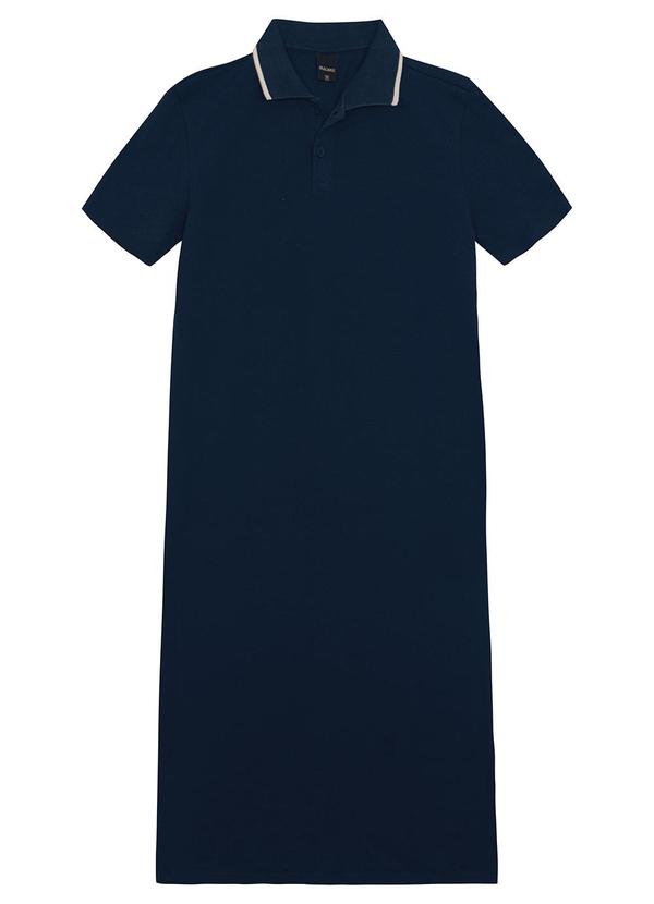 Malwee - Vestido Midi Polo em Piquet Azul 2