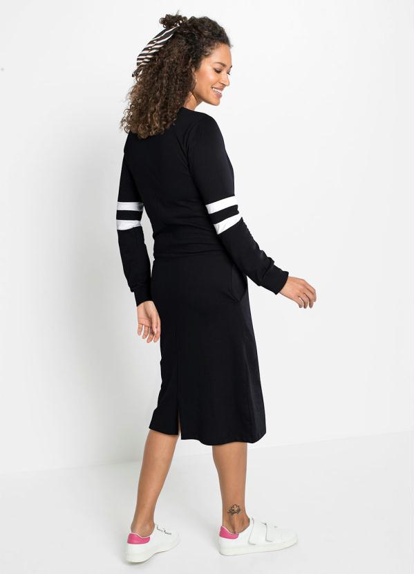 Outlet - Vestido Midi Preto 2