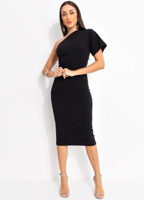 John John - Vestido Midi Preto
