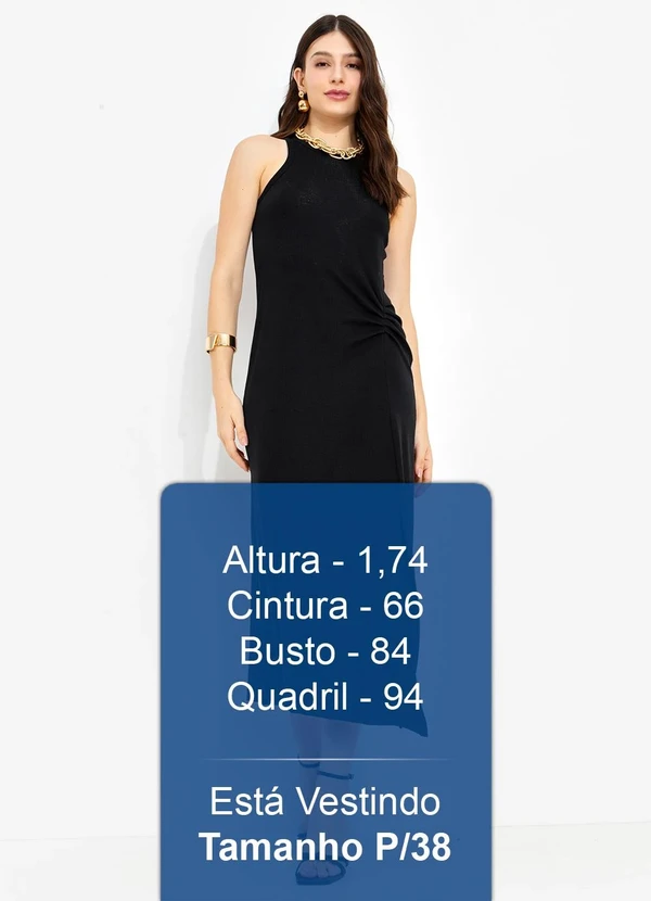 You Premium - Vestido Midi Preto 5
