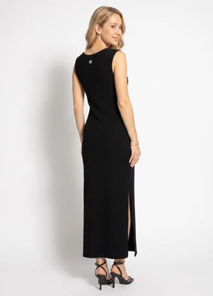 Colcci - Vestido Midi Preto - COLCCI