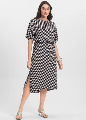 Infinita Cor - Vestido Midi Preto - INFINITA COR