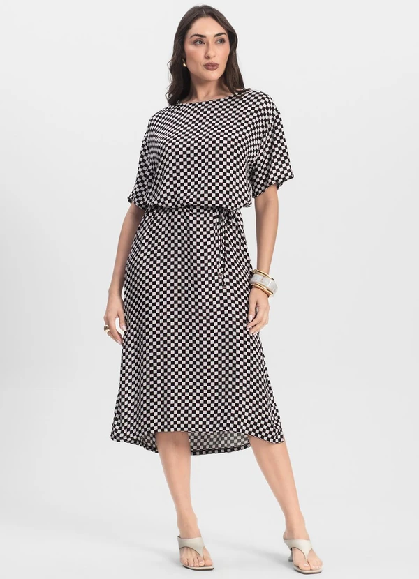 Infinita Cor - Vestido Midi Preto 3