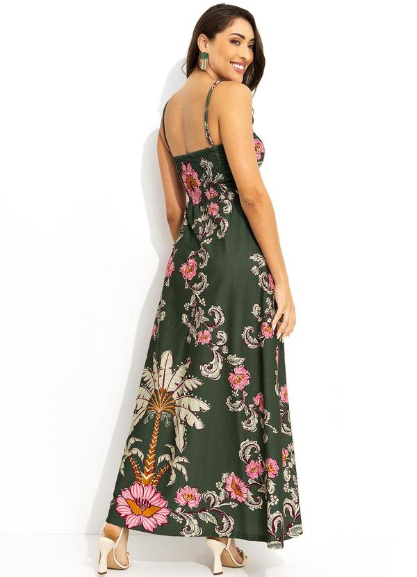 Farm - Vestido Midi Ravenala Verde 8