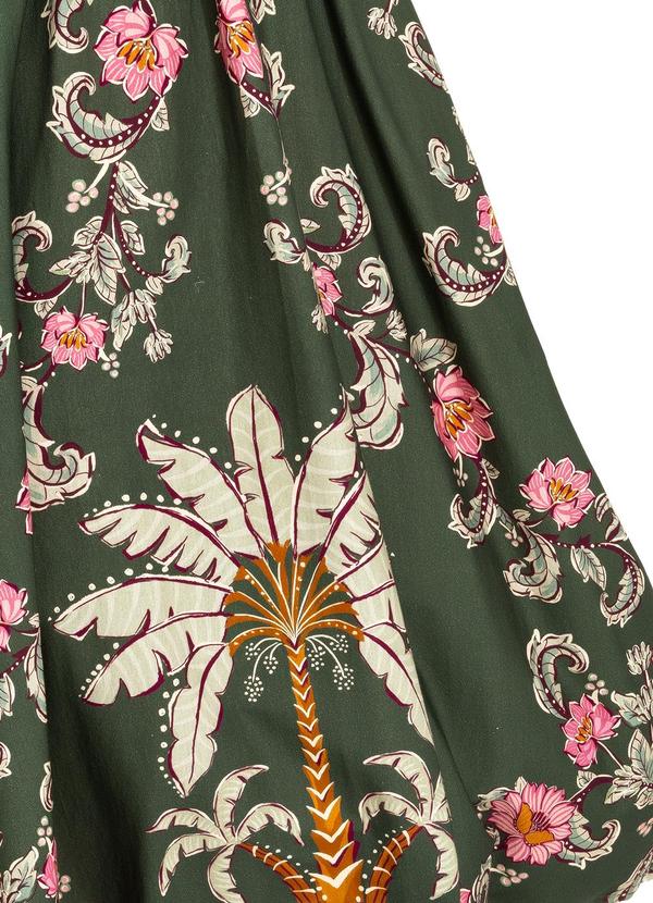 Farm - Vestido Midi Ravenala Verde 6
