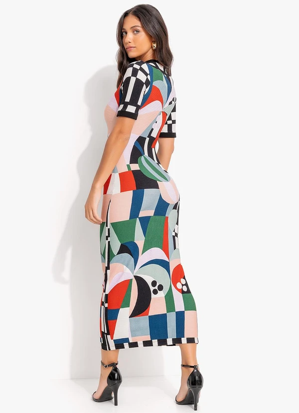 Farm - Vestido Midi Recanto dos Coqueiros Preto 2