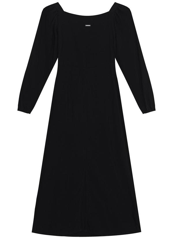 Enfim - Vestido Midi Reto Preto 2